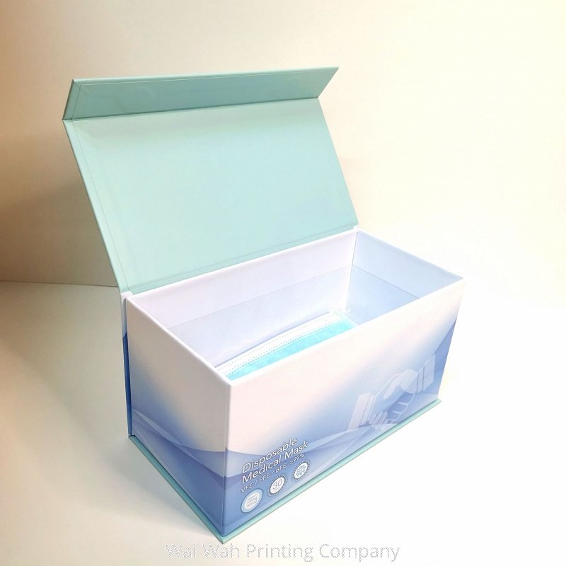 口罩外包裝盒定做印刷紙盒批量定製設計訂製彩盒